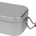 Trangia Mess Tin Reusable Sustainable Storage Container, Red Handle, Small
