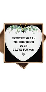 Mom Gifts - Mom Gifts for Christmas, Birthday - Christmas Ornament for Mother - Ceramic Ornament