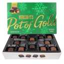 HERSHEY'S Christmas Pot of Gold Milk Chocolate Caramel Truffles Box, Candy Gift Set, 24 Total Pieces, 8.75 Ounces (EXP 05/01/25)