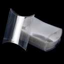 ISKYBOB 50 Pack Clear Plastic Pillow Boxes for Favors, Mini Pillow Gift Boxes for Candy Treats Transparent Packing Box 4x2