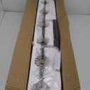 SOLFART 6-Lights Black Brass Bathroom Vanity Light Fixture Vintage Bathroom Fixture Over Mirror Thick Clear Glass