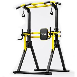 Foldable Pull Up Bar Free Standing, Upgraded Free Standing Pull Up Bar Station, Multi-function Power Tower Dip Bar, Assistance Bands Home Gym Strength Training Equipment