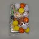 30Pack Sports Gifts for Boys Classroom Exchange,Sports Squeeze Balls Keychain with Cards & Bracelets,School Party Favors for Kids