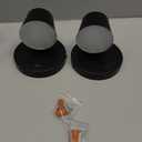 RV LED Bedside Reading Light with Switch - 2 Pack, 350 Rotatable 12V RV Vanity Wall Sconce, Black Finished, 12Volt RV Interior Lights for RV Camper Trailer Motorhome Boat