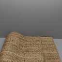 Nourison Home Natural Jute Solid Natural 4' x 4' Square Area -rug, Easy -cleaning, Non Shedding, Bed Room, Living Room, Dining Room, Kitchen (4 Square)