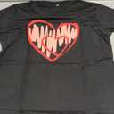 Dripping Red Heart T-Shirt, XL