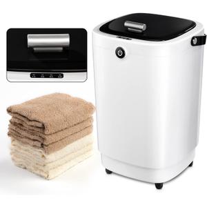 Large Towel Warmer for Bathroom,Luxury Portable Bucket Towel Warmer Fits Up to Two 70"X80" Oversized Towels with Timing Auto Shut Off,Black