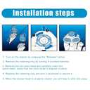 6 Pack SH30 Replacement Head Compatible with Philips Norelco Series 3000/2000/1000,New Upgraded SH30 Replacement Double Blades for norelco 1000 Replacement Heads