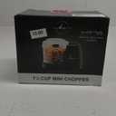 Kitchen Selectives Mini Chopper by Select Brands - Mini Electric Food Chopper for Kitchen Appliances - Features Dishwasher-Safe Parts - Chops, Minces & Dices - 1-1/2 Cups, Black