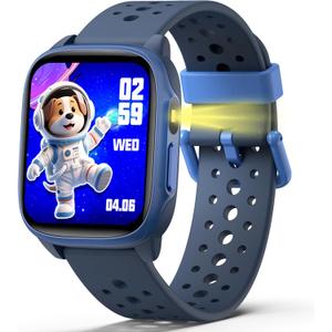 meoonley Kids Watch with 140 Sports Modes, 1.5" Kids Fitness Tracker, Boys Smart Watch, No APP/Phone Required, Sleep Monitor, Heart Rate, Puzzle Games, IP68 Waterproof,Gifts for Girls Teens Aged 6-15 (Blue)