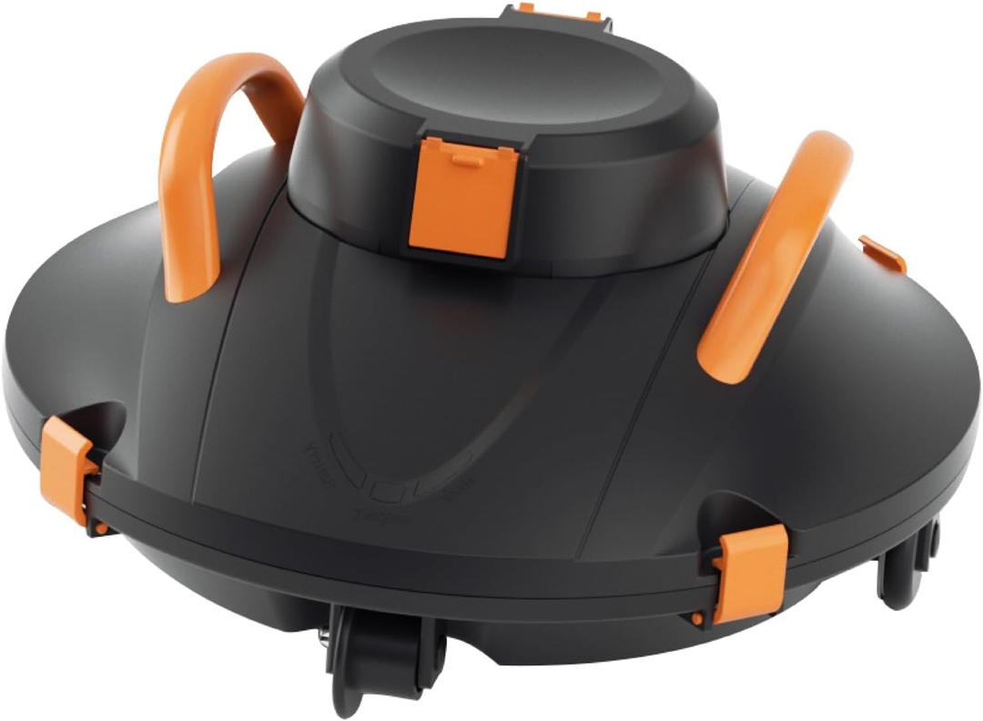 Cordless Robotic Pool Cleaner, Lasts 110 Min, Smart Sensor, Automatic Vacuum for Above-Ground Pools up to 914 Sq.ft, Portable