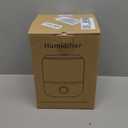 BOXING 3L Top Fill Humidifiers for Bedroom Baby, 20dB Quiet Air Humidifier for Large Room & Indoor Plants with Optional Night Light, Cool Mist Diffuser for Home, Essential Oil Tray, BPA-Free,White,30H