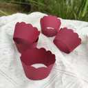 Burgundy Cupcake Liner for Wine Red Engagement Bridal-Shower Anniversary Birthday Graduation Wedding Table Decorations Pack of 60