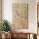Extra Large Nature Wood Textured Abstract Wall Art for Hallway, 32x55 In