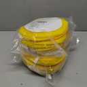 Shoe Washing Machine Bag, Laundry Shoe Bag for Washer and Dryer, Yellow Sandwish Mesh, 4L(8x15in)