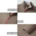 M MAELREG Quarter Zip Golf Pullover Men Dry Fit Long Sleeve Performance Wicking Mock Neck 1/4 Zip Pullover Mens Sweatshirt (XL)