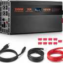 VEVOR Sump Pump Battery Backup System, 3000W, Auto Switches to Battery Inverter for Continuous Sump Pump Operation, Pure Sine Wave, LCD Display, for Basement Protection Emergency and Power Outage