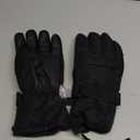 Ski Gloves, Waterproof and Breathable Snow Gloves for Cold Weather, Men & Women Boys and Girls (Full Black)