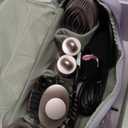 MESCOMB Dual Voltage Hair Dryer Brush for Travel, 5 in 1 Air Styler with High-Speed Blow Dryer, Anti-Frizz, Compact, 100V-240V for Worldwide Use, Includes Travel Bag (Purple)