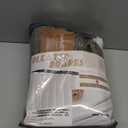 Greenish Gray Linen Curtains 84 Inch Length 2 Panels Set for Bedroom, Boho Pinch Pleated Blackout Dual Layer Thick Drapes 84 Inches Long Insulated Soundproof Window Curtain with Back Tab Kambaba Grey