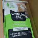 WORLD'S BEST CAT LITTER Comfort Care Unscented, 32-Pounds - Natural Ingredients, Quick Clumping, Flushable, 99% Dust Free & Made in USA - Long-Lasting Odor Control & Easy Scooping