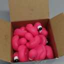 Honoson 24 Pcs Flamingo Rubber Duckies Bulk Pink Flamingos Party Favors Bath Toy Pool Floating Squeak Rubber Ducks for Birthday Party Decoration Baby Shower Cake Decoration