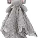 Pro Goleem Elephant Security Blanket, Soft Lovey Unisex Lovie Baby Gifts for Newborn Boys and Girls Snuggle Toy Stuffed Animal Grey 16 Inch