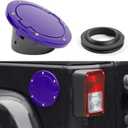 JeCar JK Fuel Filler Cover Gas Cap Aluminum Alloy Gas Tank Door Exterior Accessories for Jeep Wrangler 2007-2018 JK JKU, Purple