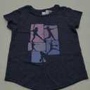 Softball Girl Kids Women Girls T-Shirt , Extra Small, Heather Blue 