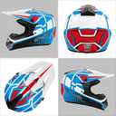Youth Dirt Bike Helmets DOT Approved Kids Motocross, ATV, Off-Road, Four Wheelers, BMX Motorcycle Bike Helmets with Goggles Gloves Faceshield