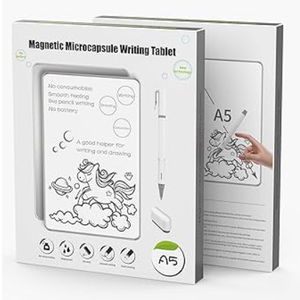 Magnetic Writing Board 11.85”x 8.4” Reusable Memo Pad Board with Pen & Eraser, ABS Frame Dry Erase Board for Working Studying Meeting, Portable Handwriting Board Kit