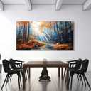 Forest Wall Art Prints Large Canvas Wall Art Decor For Living Room 29"X58"