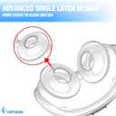 2 Packs Replacement Nasal Pillows for Airfit P10 Large, FSA/HSA Eligible, Lighter Weight and Better Seal, Replacement CPAP Supplies with Softer Silicone