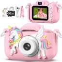 Masterbee Children's Camera Toys for Girls & Boys, 3-12 Years - 1080P HD Video Kids Digital Camera - Perfect for Christmas & Birthday Gifts (Colorful Pink)