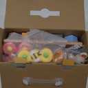 6-in-1 Montessori Baby Toys 0-6 6-12 Months, Infant Teething Toys Soft Stacking Blocks Rings Shape Sorter Sensory Fidget Spinners for Toddler 1-3, Christmas Stocking Stuffers for Girls Boys