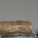 Leecogo 6mm Jute Rope, 66 Feet 4 Ply Heavy Duty and Thick Twine Rope for Gardening, Crafting, Packing, Bundling and Home Decor (0.23inch/6mm, Natural Brown)