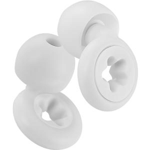 2 x Noise Cancelling earplugs for Sleep, Reusable Noise Cancelling Hearing Protection earplugs with Portable case for Sleep, Travel, Noise Sensitivity, Concerts, Festivals, Raves, Live Events (White)