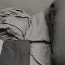 WRENSONGE Queen Comforter Set- 7 Pieces Soft Grey Bed in a Bag with Fitted Sheet, Flat Sheet, 2 Pillow Shams, and 2 Pillowcases- Warm Bedding Sets Queen for All Season