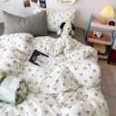 Full Size Duvet Cover Black Bowknot Comforter Cover Soft & Lightweight Bedding Set, Microfiber Quilt Cover with Zipper Closure and 2 Pillowcases