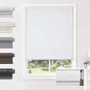 Joydeco No Drill Cordless Blackout Cellular Shades, 30" W x 64" H, White