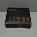 5 in 1 Hair Dryer Brush Set, Negative Ion Blow Dryer Brush Upgrade Hot Air Brush Air Styler Curling Wrap Air Curler, Curling Iron Hair Styling Tools As A Gift for Straight/Curl/Drying/Smoothing (Rice Gold)