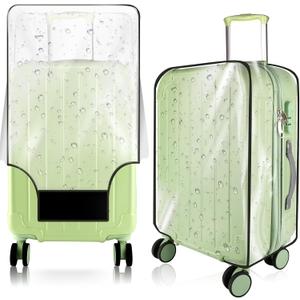 Thicken Clear Luggage Cover Protector, 22" PVC Luggage Covers for Suitcase Waterproof Dustproof Anti-scratch Travel Suitcase Covers Case for Wheeled Luggage