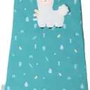 Toucan Baby Unisex Organic Cotton Sleep Sack with attached Security Lovey for Self Soothing  Baby Wearable Blanket for Newborn Infant Shower Gifts (Llama, 618 Months, 1.0 Tog)