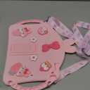 WESADN for iPad 9th Generation Case iPad 8th 7th Generation Cases 10.2 inch for Kids Girls with Screen Protector Shoulder Strap Kickstand Cute Rabbit Silicone Cover for iPad 10.2 Case Pink