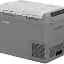 GES45 Portable Freezer,Dual Zone 12 Volt Car Refrigerator,34QT(32L) 12v cooler Fast Cooling Fridge, with 12/24V DC 100-240V AC for Camping, Outdoor, Travel, RV, Truck
