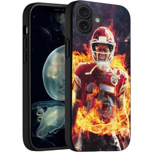 Compatible for iPhone 17 Case, Design Everyday Soft-Grip TPU Phone Case(Kansas-City-Mahomes-4)
