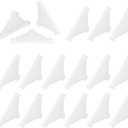 uxcell 30Pcs Triangle Glass Corner Protector, 0.24 x 2 Inch Plastic, Clear