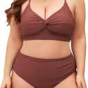 Zaful Swimsuit M Brown
