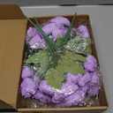 8 Pack Purple Peonies Artificial Flowers, Fake Silk Hydrangea Bouquet for Bridal Wedding Home Table Decor Reusable Dining Opening Ceremony Birthday Arrangement Faux Floral