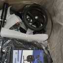 Knee Scooter for Adults for FootInjuries, 300lbs Capacity, All Terrain Foldable Knee Scooter Walker with Bag, 13" Wide Pu Seat, Compact Crutches Alternative (Black)